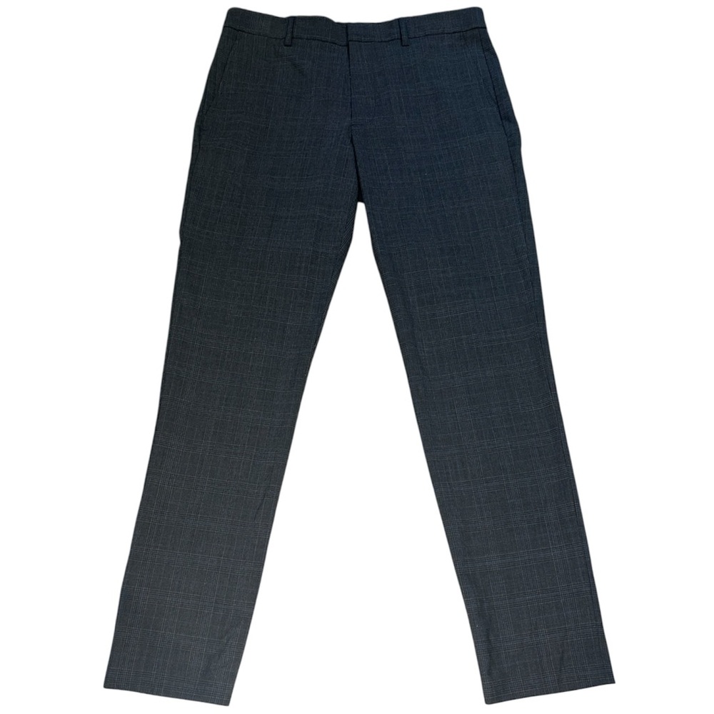 J. Crew Men's Gray Dress Pants Flat Front Wool Blend Trousers Waist 30